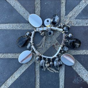 NWT. Chain Link Charm Bracelet, Stretch